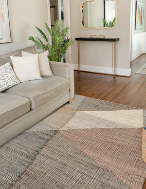 Multicolor 3' 1 x 5' 1 Kilim Jute Rectangle Area Rug 95% Jute & 5% Cotton Rustic Vintage Look Carpet for Unique Home Interior Design for Sale at Rug Engine