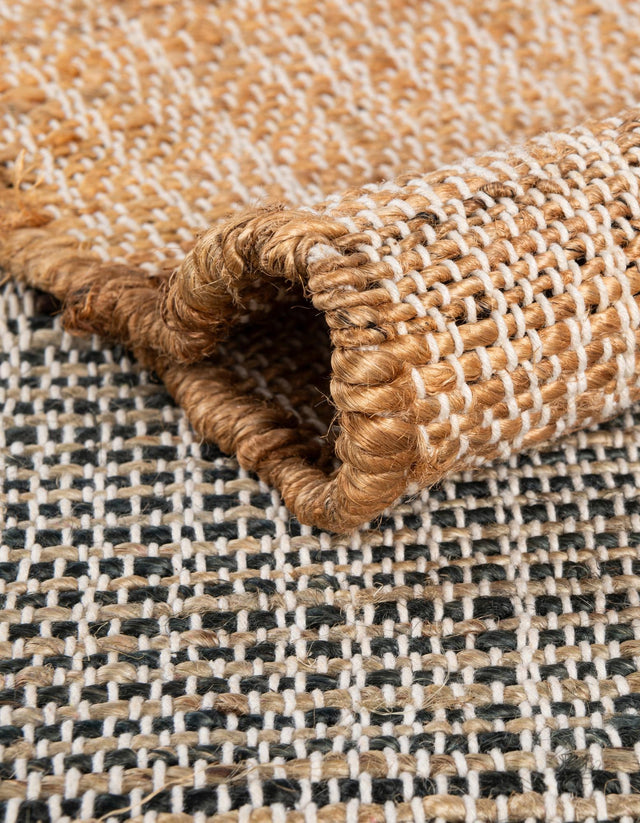 Multicolor 9' x 12' Kilim Jute Rectangle Area Rug 95% Jute & 5% Cotton Rustic Vintage Look Carpet for Unique Home Interior Design for Sale at Rug Engine