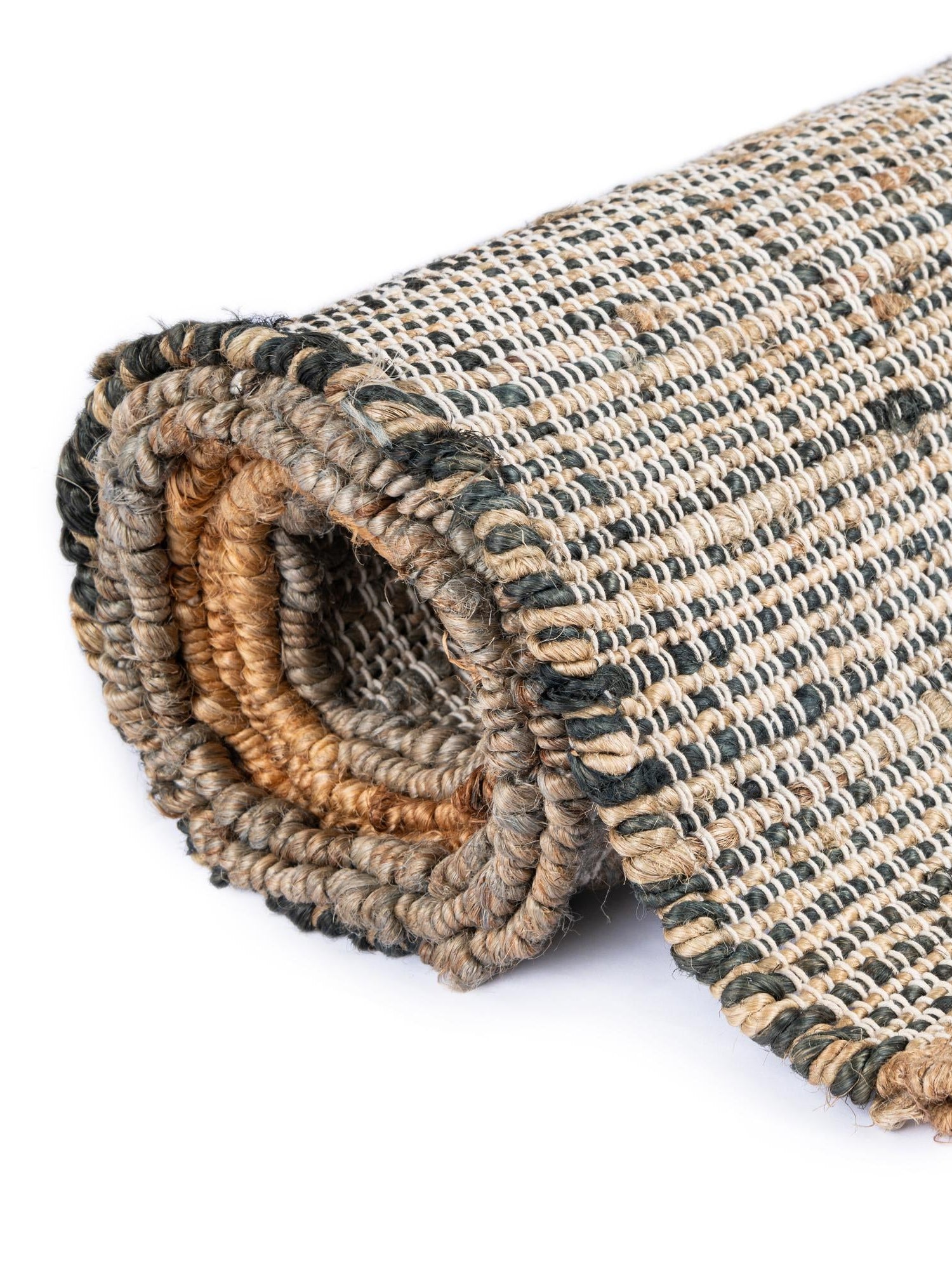 Multicolor 7' 10 x 10' Kilim Jute Rectangle Area Rug 95% Jute & 5% Cotton Rustic Vintage Look Carpet for Unique Home Interior Design for Sale at Rug Engine