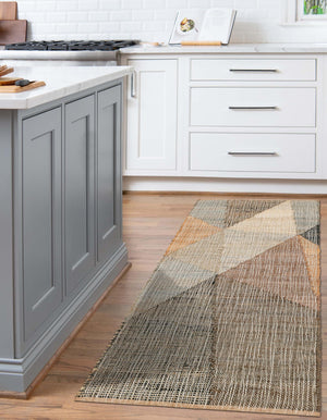 Multicolor 2' x 6' 1 Kilim Jute Runner Area Rug 95% Jute & 5% Cotton Rustic Vintage Look Carpet for Unique Home Interior Design for Sale at Rug Engine