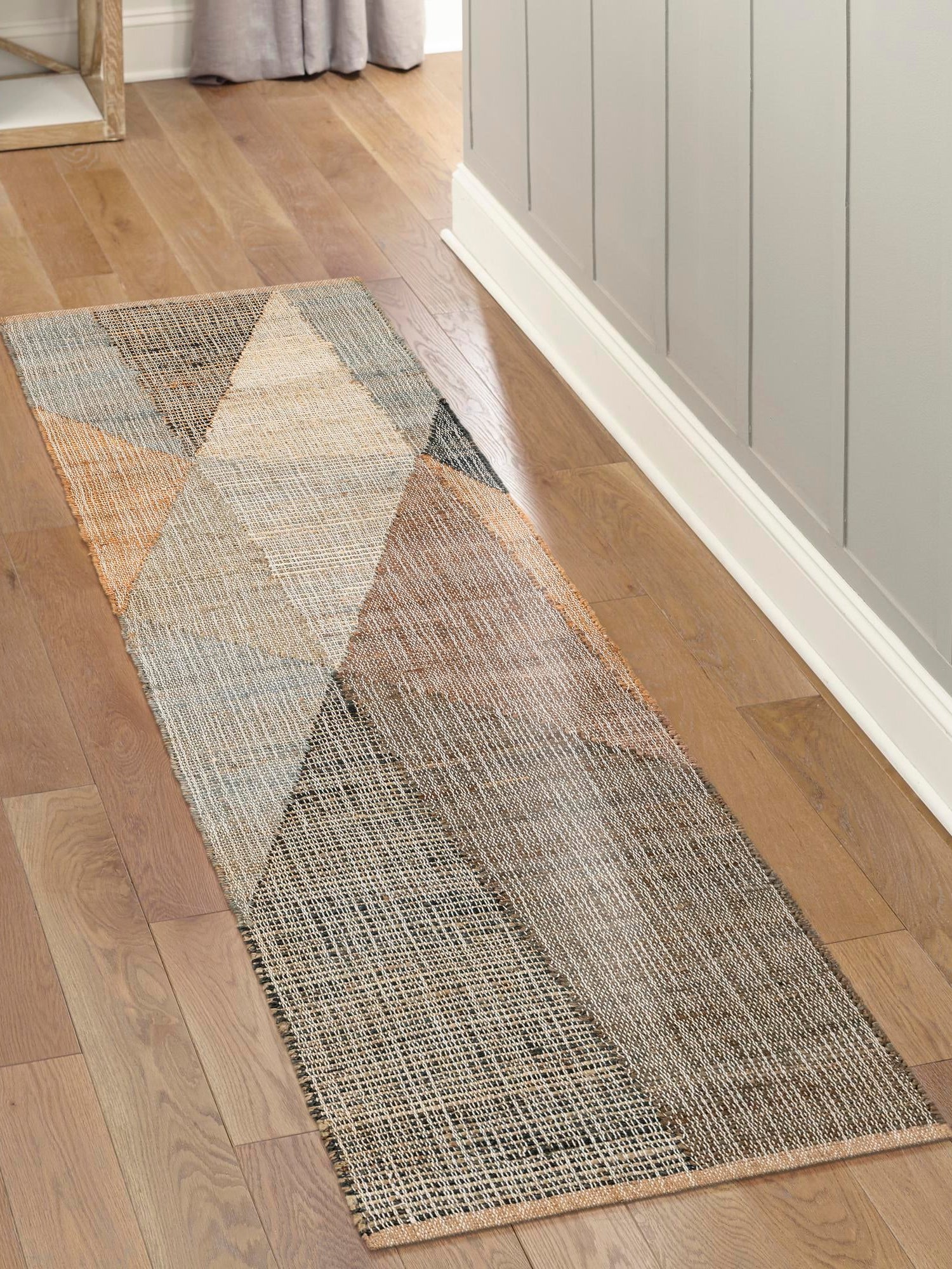 Multicolor 2' 7 x 10' Kilim Jute Runner Area Rug 95% Jute & 5% Cotton Rustic Vintage Look Carpet for Unique Home Interior Design for Sale at Rug Engine