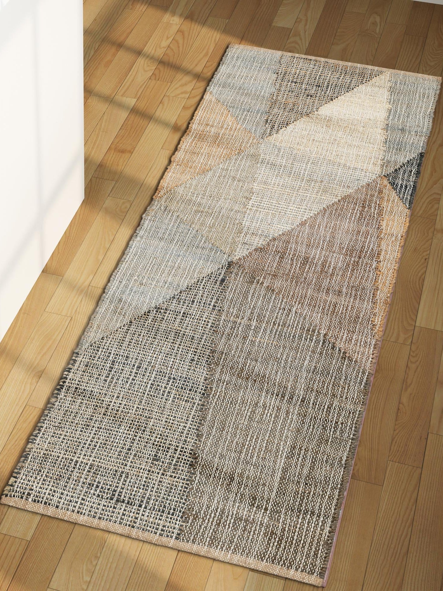 Multicolor 2' x 5' 1 Kilim Jute Runner Area Rug 95% Jute & 5% Cotton Rustic Vintage Look Carpet for Unique Home Interior Design for Sale at Rug Engine