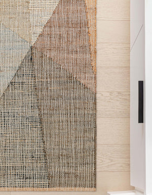 Multicolor 2' x 6' 1 Kilim Jute Runner Area Rug 95% Jute & 5% Cotton Rustic Vintage Look Carpet for Unique Home Interior Design for Sale at Rug Engine