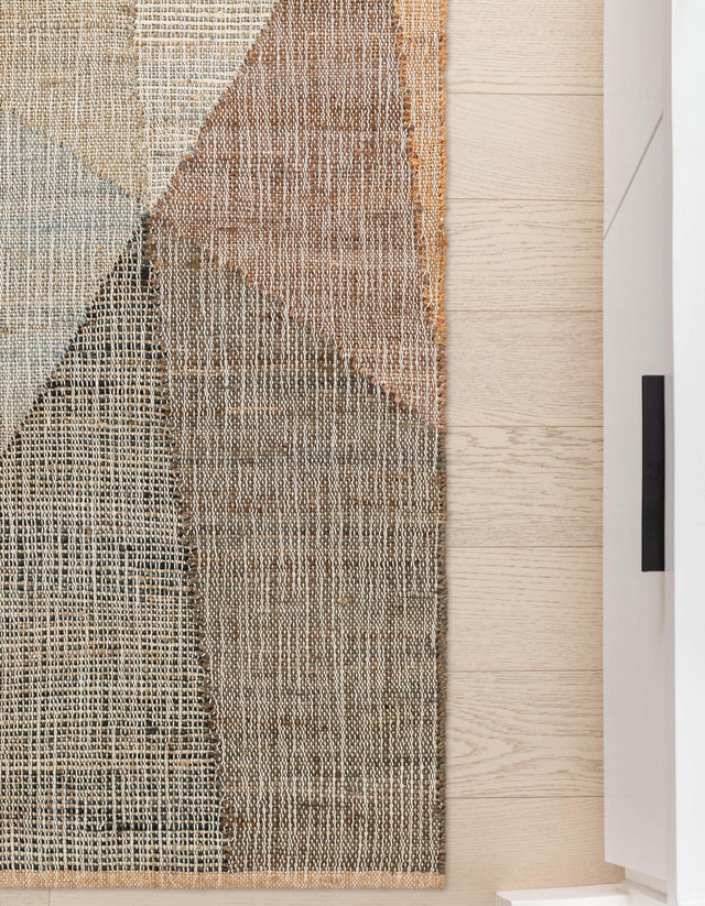 Multicolor 2' x 8' Kilim Jute Runner Area Rug 95% Jute & 5% Cotton Rustic Vintage Look Carpet for Unique Home Interior Design for Sale at Rug Engine