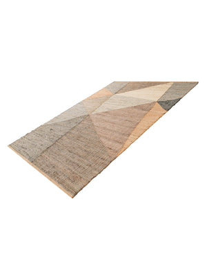 Multicolor 6' 1 x 9' Kilim Jute Rectangle Area Rug 95% Jute & 5% Cotton Rustic Vintage Look Carpet for Unique Home Interior Design for Sale at Rug Engine