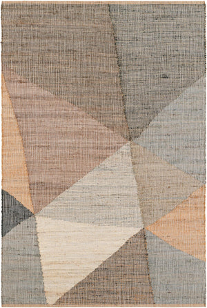 Multicolor 6' 1 x 9' Kilim Jute Rectangle Area Rug 95% Jute & 5% Cotton Rustic Vintage Look Carpet for Unique Home Interior Design for Sale at Rug Engine
