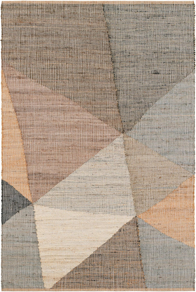 Multicolor 6' 1 x 9' Kilim Jute Rectangle Area Rug 95% Jute & 5% Cotton Rustic Vintage Look Carpet for Unique Home Interior Design for Sale at Rug Engine