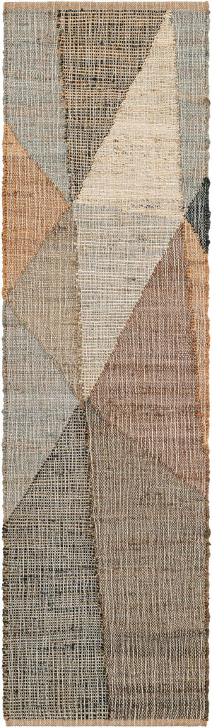 Multicolor 2' x 8' Kilim Jute Runner Area Rug 95% Jute & 5% Cotton Rustic Vintage Look Carpet for Unique Home Interior Design for Sale at Rug Engine
