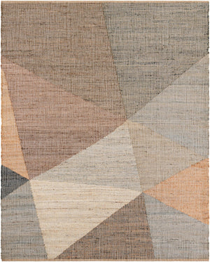 Multicolor 7' 10 x 10' Kilim Jute Rectangle Area Rug 95% Jute & 5% Cotton Rustic Vintage Look Carpet for Unique Home Interior Design for Sale at Rug Engine