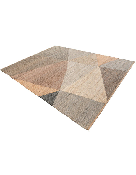 Multicolor 9' x 12' Kilim Jute Rectangle Area Rug 95% Jute & 5% Cotton Rustic Vintage Look Carpet for Unique Home Interior Design for Sale at Rug Engine