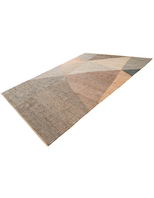 Multicolor 9' x 12' Kilim Jute Rectangle Area Rug 95% Jute & 5% Cotton Rustic Vintage Look Carpet for Unique Home Interior Design for Sale at Rug Engine