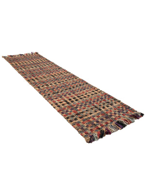 Multicolor 2' 7 x 10' Chunky Jute Runner Area Rug 100% All Natural Jute Sustainable Eco-Friendly Carpet Mat for Natural Interior Design Homes for Sale at Rug Engine