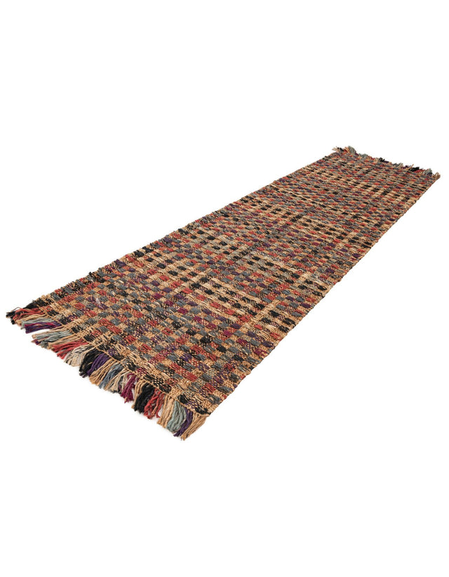 Multicolor 2' 7 x 10' Chunky Jute Runner Area Rug 100% All Natural Jute Sustainable Eco-Friendly Carpet Mat for Natural Interior Design Homes for Sale at Rug Engine