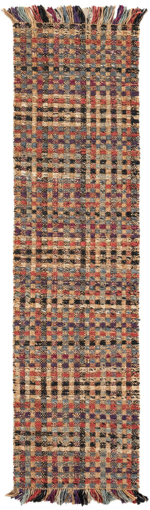 Multicolor 2' 7 x 10' Chunky Jute Runner Area Rug 100% All Natural Jute Sustainable Eco-Friendly Carpet Mat for Natural Interior Design Homes for Sale at Rug Engine