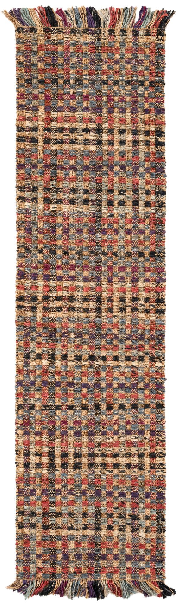 Multicolor 2' 7 x 10' Chunky Jute Runner Area Rug 100% All Natural Jute Sustainable Eco-Friendly Carpet Mat for Natural Interior Design Homes for Sale at Rug Engine