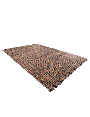 Multicolor 10' x 14' 1 Chunky Jute Rectangle Area Rug 100% All Natural Jute Sustainable Eco-Friendly Carpet Mat for Natural Interior Design Homes for Sale at Rug Engine