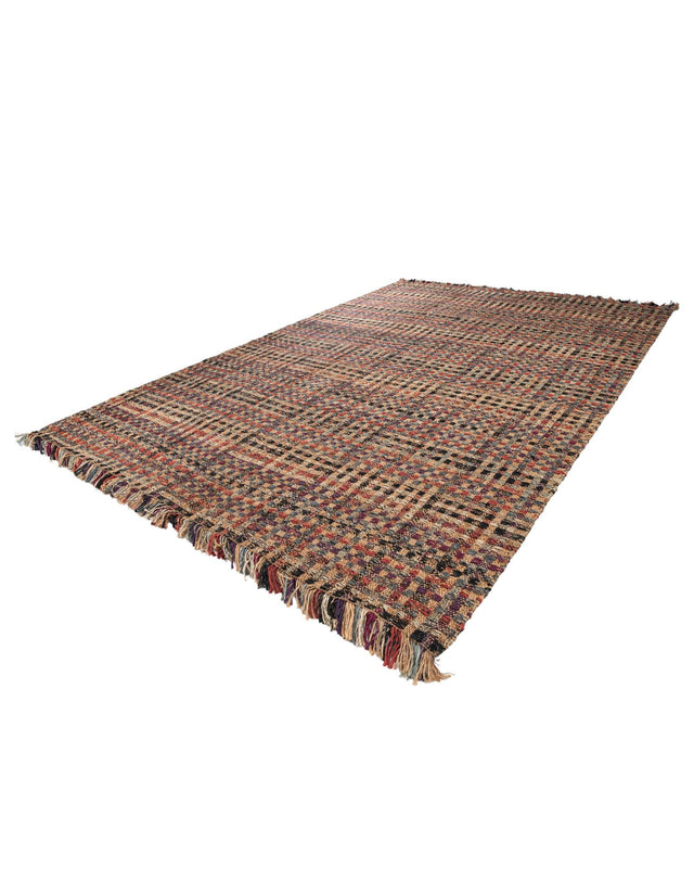 Multicolor 10' x 14' 1 Chunky Jute Rectangle Area Rug 100% All Natural Jute Sustainable Eco-Friendly Carpet Mat for Natural Interior Design Homes for Sale at Rug Engine