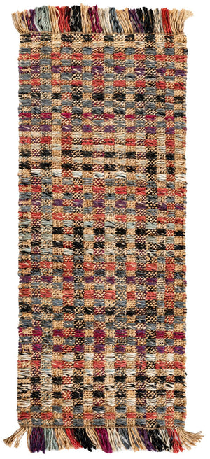 Multicolor 2' x 5' 1 Chunky Jute Runner Area Rug 100% All Natural Jute Sustainable Eco-Friendly Carpet Mat for Natural Interior Design Homes for Sale at Rug Engine