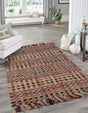 Multicolor 7' 10 x 10' Chunky Jute Rectangle Area Rug 100% All Natural Jute Sustainable Eco-Friendly Carpet Mat for Natural Interior Design Homes for Sale at Rug Engine