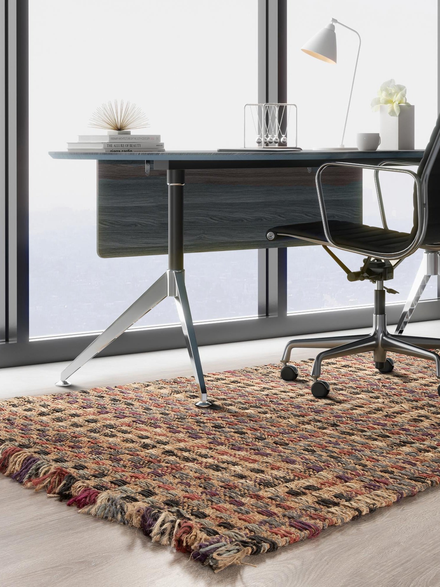 Multicolor 5' 1 x 8' Chunky Jute Rectangle Area Rug 100% All Natural Jute Sustainable Eco-Friendly Carpet Mat for Natural Interior Design Homes for Sale at Rug Engine