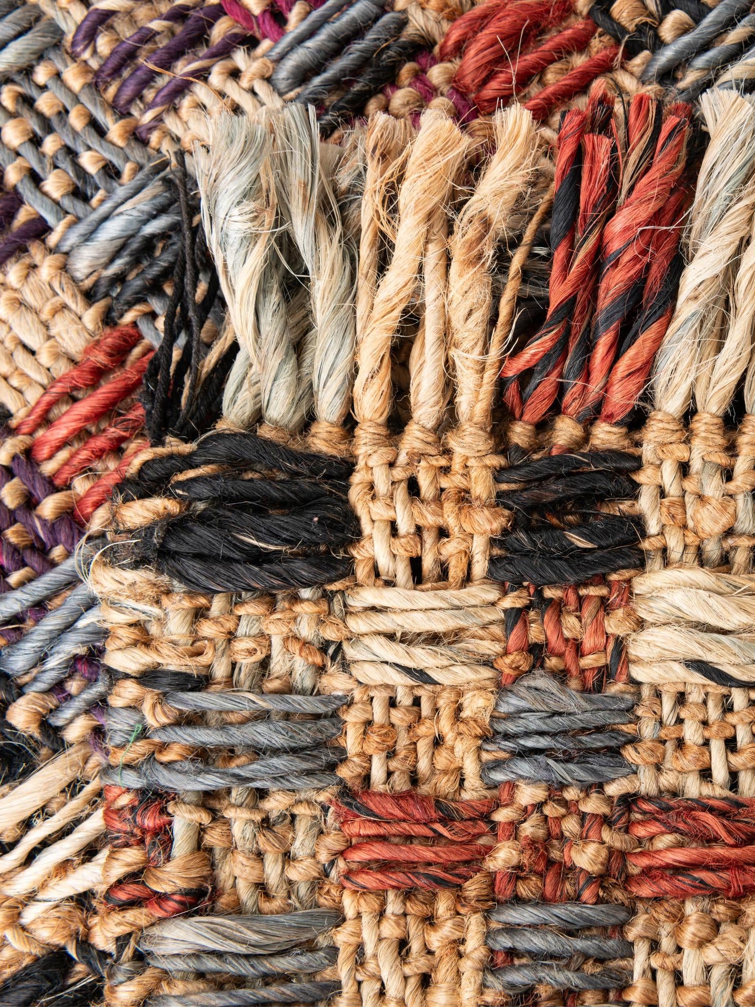 Multicolor 10' x 14' 1 Chunky Jute Rectangle Area Rug 100% All Natural Jute Sustainable Eco-Friendly Carpet Mat for Natural Interior Design Homes for Sale at Rug Engine