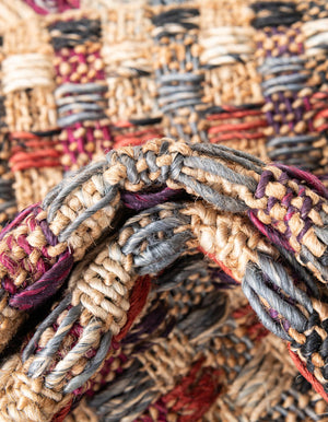 Multicolor 2' 7 x 10' Chunky Jute Runner Area Rug 100% All Natural Jute Sustainable Eco-Friendly Carpet Mat for Natural Interior Design Homes for Sale at Rug Engine