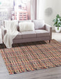 Multicolor 7' 10 x 7' 10 Chunky Jute Square Area Rug 100% All Natural Jute Sustainable Eco-Friendly Carpet Mat for Natural Interior Design Homes for Sale at Rug Engine