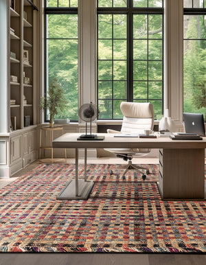 Multicolor 7' 10 x 7' 10 Chunky Jute Square Area Rug 100% All Natural Jute Sustainable Eco-Friendly Carpet Mat for Natural Interior Design Homes for Sale at Rug Engine