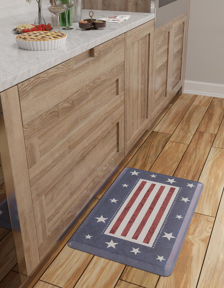 Red and Blue 2' x 3' Comfort Mat Rectangle Rug