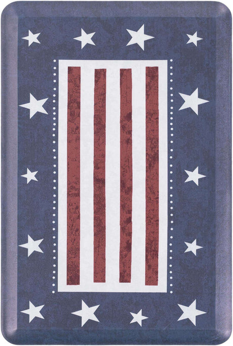 Red and Blue 2' x 3' Comfort Mat Rectangle Rug
