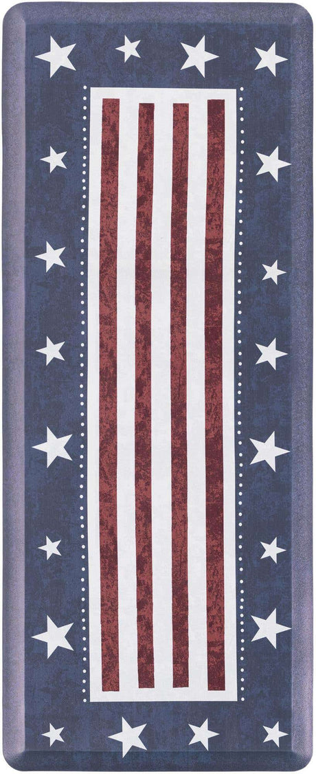 Red and Blue 2' x 5' Comfort Mat Rectangle Rug
