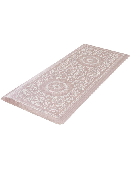 Anti-Fatigue Beige 2' x 5' Comfort Standing Mat  for Kitchen, Bath, Laundry Room, Office Colorful PVC Durable Non-Slip Water Resistant Spill Proof Rug Thick Rubber for Sale at Rug Engine