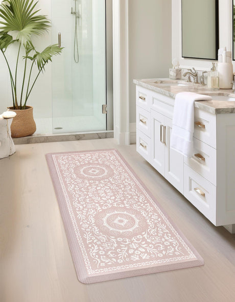Anti-Fatigue Beige 2' x 3' Comfort Standing Mat  for Kitchen, Bath, Laundry Room, Office Colorful PVC Durable Non-Slip Water Resistant Spill Proof Rug Thick Rubber for Sale at Rug Engine