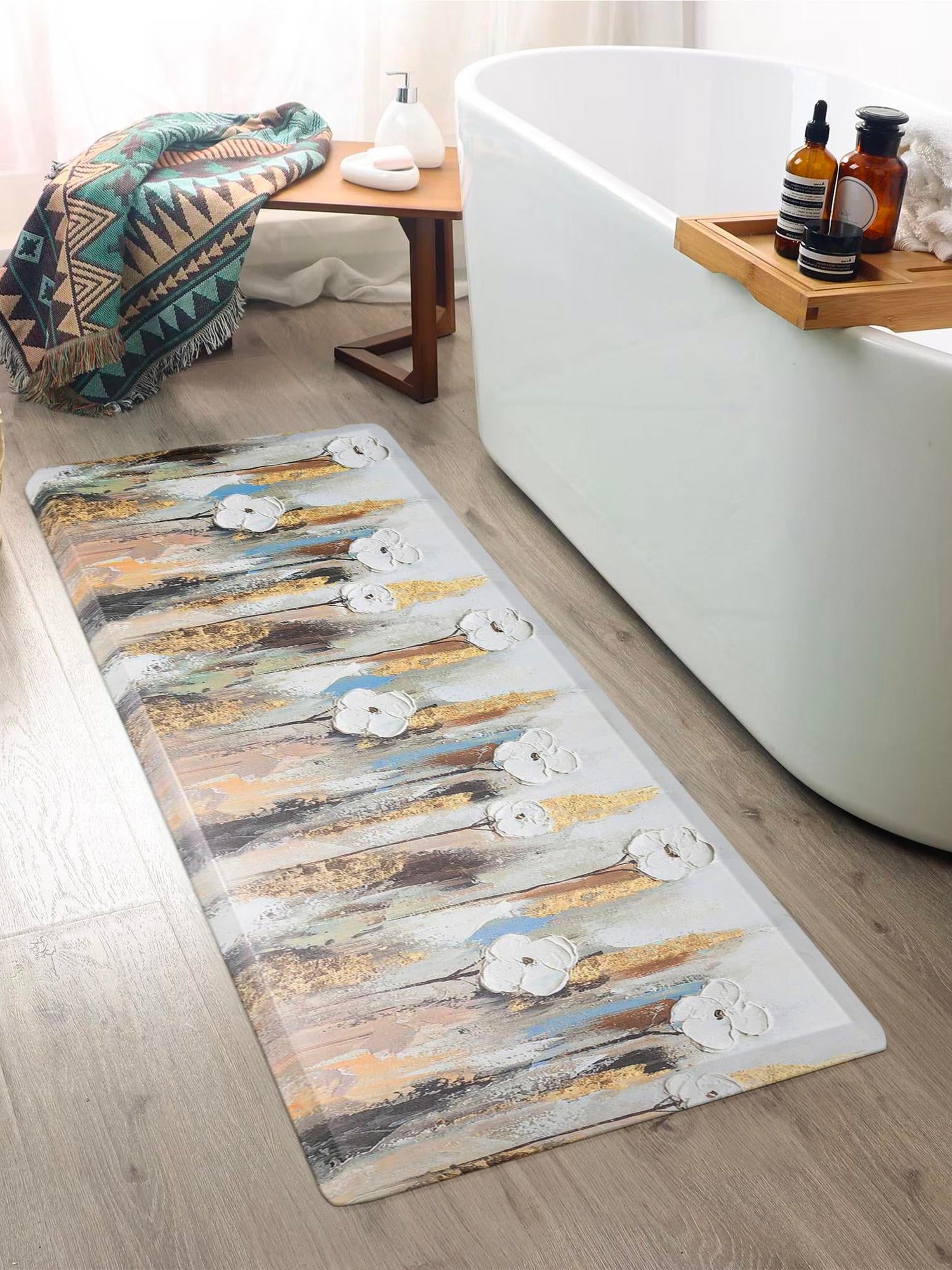 Anti-Fatigue Multicolor 2' x 5' Comfort Standing Mat  for Kitchen, Bath, Laundry Room, Office Colorful PVC Durable Non-Slip Water Resistant Spill Proof Rug Thick Rubber for Sale at Rug Engine