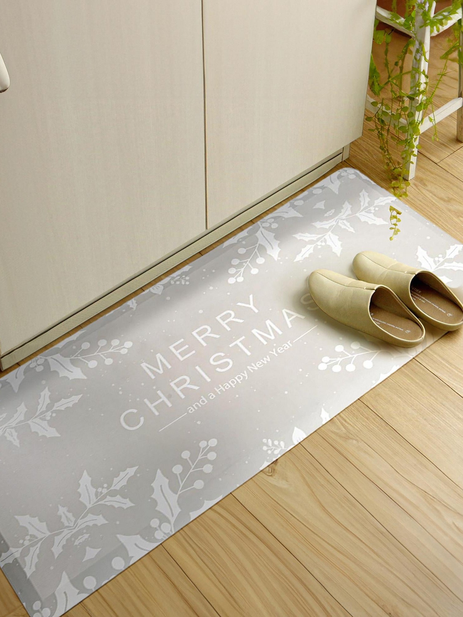 Seasonal Festive Anti-Fatigue Gray 2' x 3' Comfort Standing Mat  for Kitchen, Bath, Laundry Room, Office Colorful PVC Durable Non-Slip Water Resistant Spill Proof Rug Thick Rubber for Sale at Rug Engine
