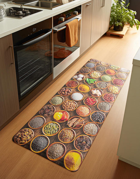 Anti-Fatigue Multicolor 2' x 5' Comfort Standing Mat  for Kitchen, Bath, Laundry Room, Office Colorful PVC Durable Non-Slip Water Resistant Spill Proof Rug Thick Rubber for Sale at Rug Engine