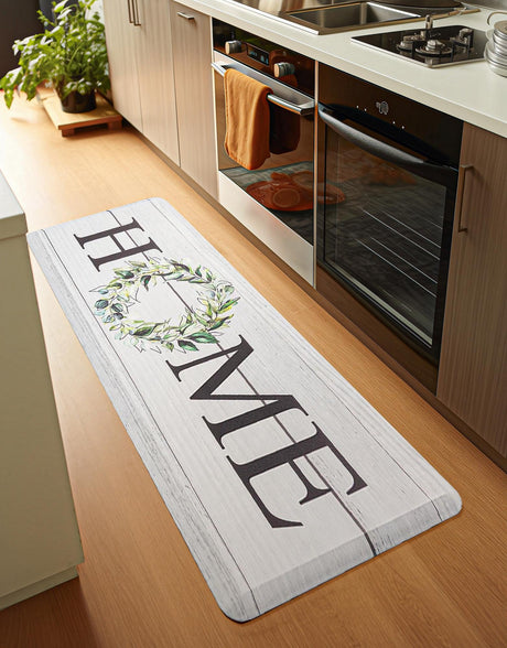 Anti-Fatigue White 2' x 3' Comfort Standing Mat  for Kitchen, Bath, Laundry Room, Office Colorful PVC Durable Non-Slip Water Resistant Spill Proof Rug Thick Rubber for Sale at Rug Engine