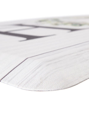 White 2' x 5' Comfort Mat Rectangle Rug