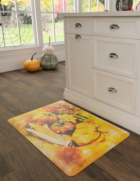 Seasonal Festive Anti-Fatigue Multicolor 2' x 3' Comfort Standing Mat  for Kitchen, Bath, Laundry Room, Office Colorful PVC Durable Non-Slip Water Resistant Spill Proof Rug Thick Rubber for Sale at Rug Engine