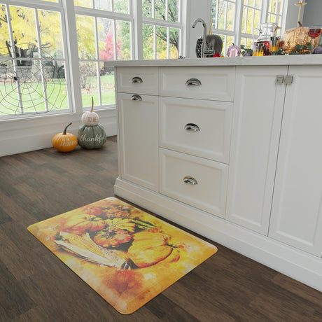 Seasonal Festive Anti-Fatigue Multicolor 2' x 3' Comfort Standing Mat  for Kitchen, Bath, Laundry Room, Office Colorful PVC Durable Non-Slip Water Resistant Spill Proof Rug Thick Rubber for Sale at Rug Engine
