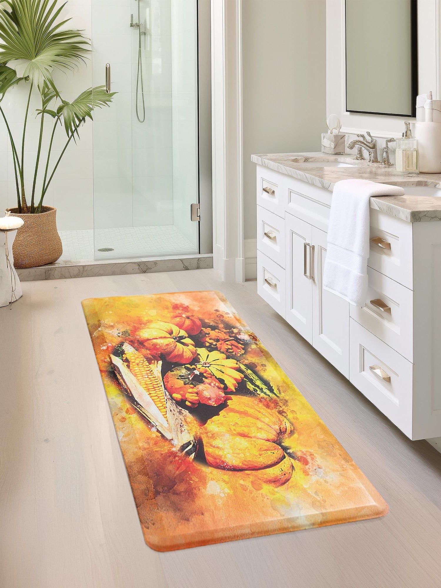Seasonal Festive Anti-Fatigue Multicolor 2' x 5' Comfort Standing Mat  for Kitchen, Bath, Laundry Room, Office Colorful PVC Durable Non-Slip Water Resistant Spill Proof Rug Thick Rubber for Sale at Rug Engine