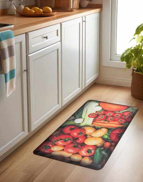 Anti-Fatigue Multicolor 2' x 3' Comfort Standing Mat  for Kitchen, Bath, Laundry Room, Office Colorful PVC Durable Non-Slip Water Resistant Spill Proof Rug Thick Rubber for Sale at Rug Engine