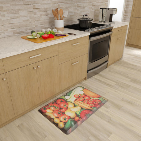 Anti-Fatigue Multicolor 2' x 3' Comfort Standing Mat  for Kitchen, Bath, Laundry Room, Office Colorful PVC Durable Non-Slip Water Resistant Spill Proof Rug Thick Rubber for Sale at Rug Engine