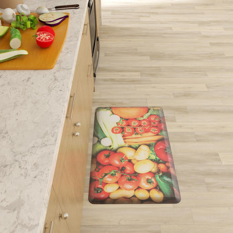 Anti-Fatigue Multicolor 2' x 3' Comfort Standing Mat  for Kitchen, Bath, Laundry Room, Office Colorful PVC Durable Non-Slip Water Resistant Spill Proof Rug Thick Rubber for Sale at Rug Engine