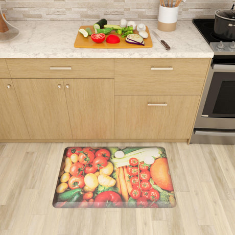 Anti-Fatigue Multicolor 2' x 3' Comfort Standing Mat  for Kitchen, Bath, Laundry Room, Office Colorful PVC Durable Non-Slip Water Resistant Spill Proof Rug Thick Rubber for Sale at Rug Engine