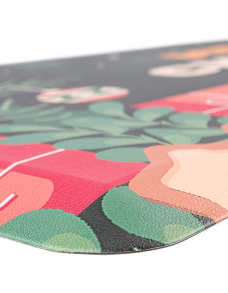 Seasonal Festive Anti-Fatigue Green 2' x 5' Comfort Standing Mat  for Kitchen, Bath, Laundry Room, Office Colorful PVC Durable Non-Slip Water Resistant Spill Proof Rug Thick Rubber for Sale at Rug Engine