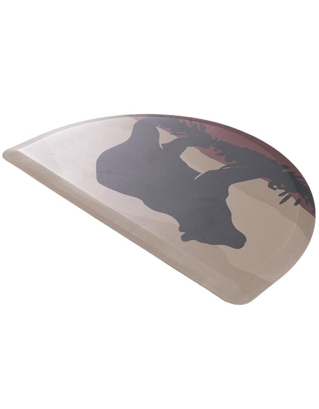 Anti-Fatigue Multicolor 2' x 3' Comfort Standing Mat Hearth Half-Round Semicircle Area Rug for Kitchen, Bath, Laundry Room, Office Colorful PVC Durable Non-Slip Water Resistant Spill Proof Rug Thick Rubber for Sale at Rug Engine