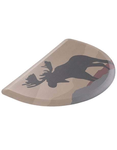 Anti-Fatigue Multicolor 2' x 3' Comfort Standing Mat Hearth Half-Round Semicircle Area Rug for Kitchen, Bath, Laundry Room, Office Colorful PVC Durable Non-Slip Water Resistant Spill Proof Rug Thick Rubber for Sale at Rug Engine