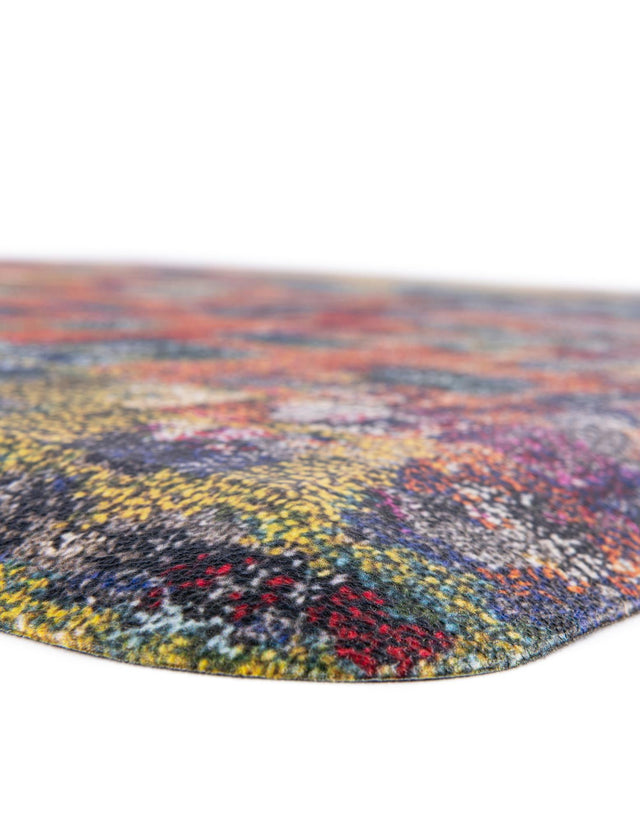 Multicolor 2' x 3' Comfort Mat Semicircle Hearth Rug
