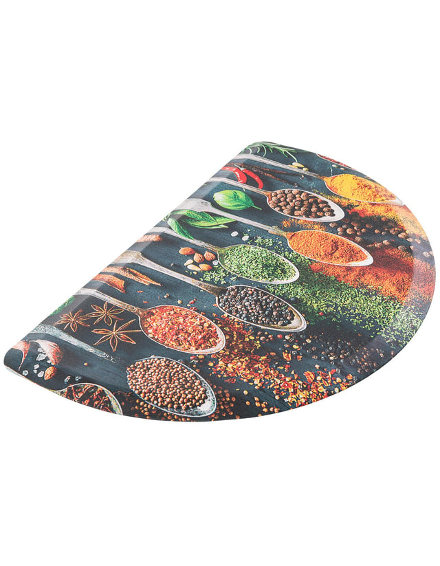 Multicolor 2' x 3' Comfort Mat Semicircle Hearth Rug